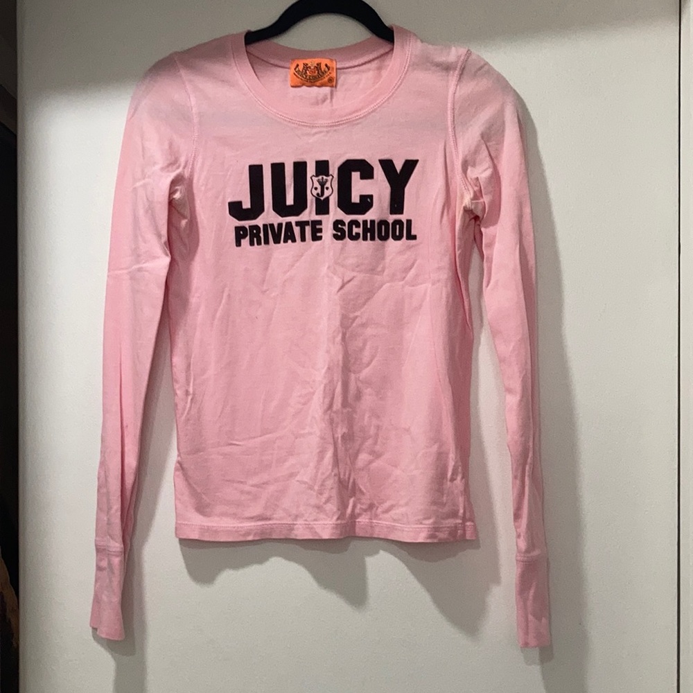 Juicy Couture pink T-shirt. Size small.